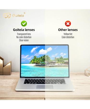 Goiteia Blue Light Filter Gaming Glasses Clip-On | 380-500nm | Flip-Up 50% Clear - Perfect for Gamers & Esports Accessories - Buy Online on GoSupps.com