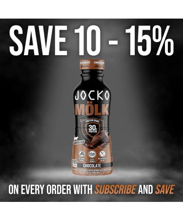 Jocko M lk Chocolate Protein Shake - 30g Grass Fed Protein, KETO Friendly, No Added Sugar - 12pk - Buy Online on GoSupps.com