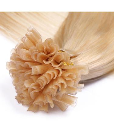 Keratin Bonding 100% Remy Real Hair Extensions - #613 Clisure Light Blonde - 50 Strands - 70cm U-Tip - Premium Quality by Novon Hair - Buy Online on GoSupps.com