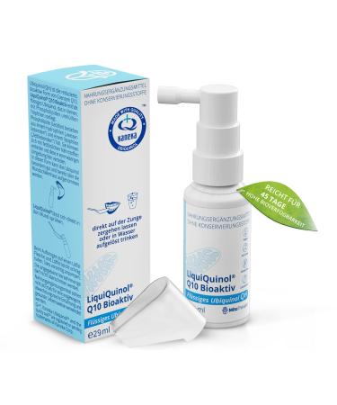 Liquiquinol Q10 Bioactive - Liquid ubiquinol - 29 ml - The reduced breathable form of Coenzyme Q10 highest bioavailability - Coenzyme Q10 in its best form!29 ml (1 Pack)