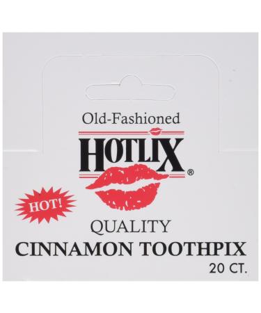 Hotlix Old Fashioned Quality Cinnamon Toothpix (Pack of 20) Cinnamon 20 Count (Pack of 1)