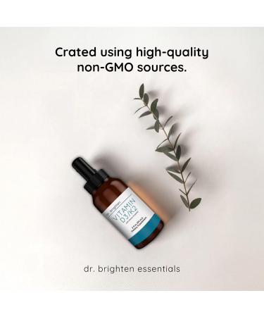 Dr. Brighten Vitamin D3/K2 Highly Concentrated Liquid D3 K2 Drops Dietary Supplement for Strong Immune System and Bone Health 2 Fl Oz - Buy Online on GoSupps.com