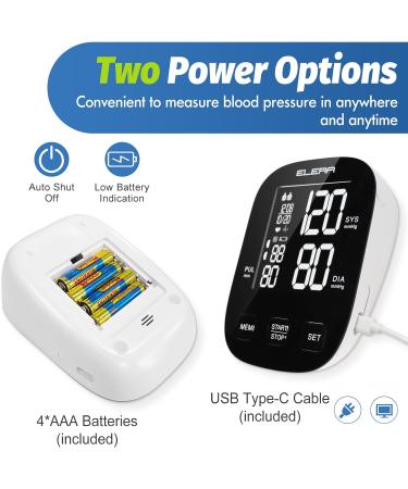 ELERA CE Approved UK Upper Arm Blood Pressure Monitor with LCD Backlight Display and Memory - Accurate Home Use BP Machine for Heart Rate Monitoring - Buy Online on GoSupps.com