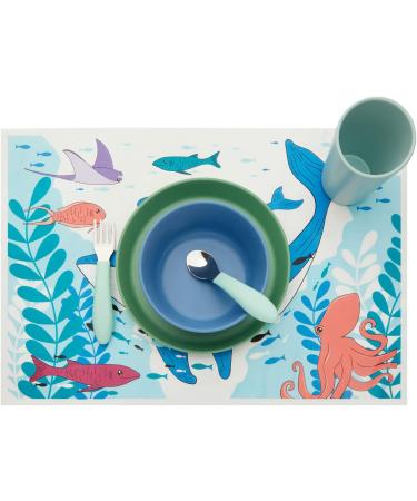 Under the Sea Stick-On Disposable Baby Placemats - 50 Pack (12 x 18 in) | Kids Fun & Hygienic Dining Solution - Buy Online on GoSupps.com