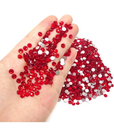 Honbay 1440PCS Red 5mm ss20 Round Flatback Rhinestones Crystals | Sparkly Non-Self-Adhesive - Buy Online on GoSupps.com