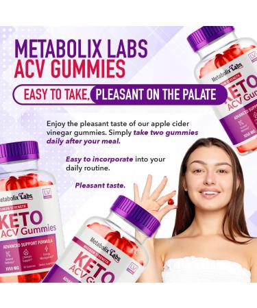 Buy Metabolix Labs ACV Gummies (2 Pack) - Advanced Apple Cider Vinegar Formula 120 Gummies for 2 Months International Shipping Available - Buy Online on GoSupps.com
