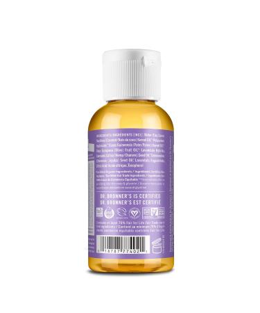 Buy Dr. Bronner's Organic Lavender Pure-Castile Liquid Soap 60ml - Eco-Friendly Vegan & Versatile Cleanser for All Skin Types - Buy Online on GoSupps.com