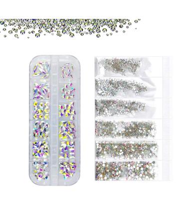 1848 Piece Glitter Stones Set - Self-Adhesive Multi-Size Nail Art & DIY Jewelry Craft - Buy Online on GoSupps.com