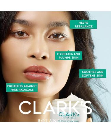 Clark's Botanicals Deep Moisture Mask - Hydrating Treatment for Dryness, Redness, and Inflammation - Stimulates Collagen Production - All Skin Types - 1 Count - Buy Online on GoSupps.com