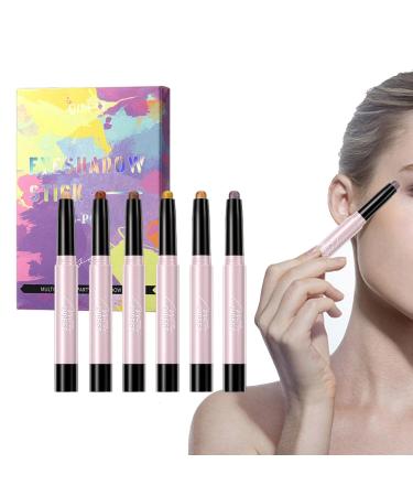 Shimmer Eyeshadow Stick | Creamy Matte Pearl Glitter Eyeshadow Sticks | Water-Resistant Long-Lasting Eye Shadow Pencils Non Smudge Uwariloy Group 1