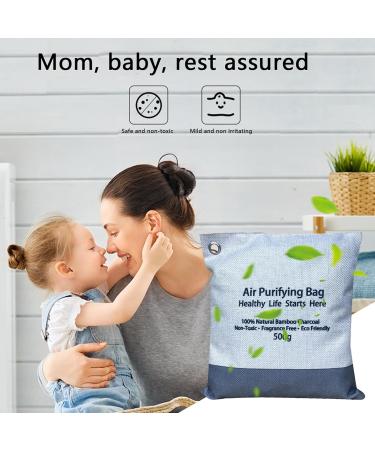 Teksome Charcoal Air Purification Bags - Natural Odor Absorbers for Home Car & Living Room - Effective Air Freshener Accessories - Buy Online on GoSupps.com