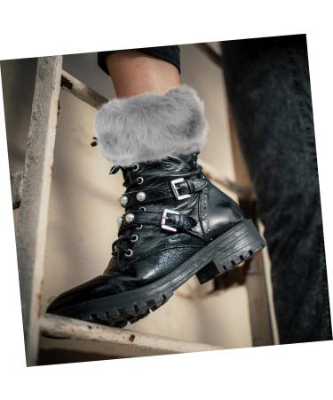 Warm Fur Boot Covers - 3 Pairs of Stylish Acrylic Ankle Warmers for Winter Protection | Besportble - Buy Online on GoSupps.com