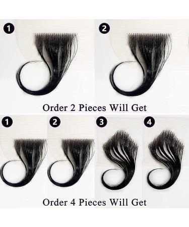 Adyutrlia 2 Pcs Reusable Swiss Lace Baby Hair Strips - Virgin Human Hair Fluff, Natural Color - Women's Invisible Edge Hairline - 2 Pieces - Buy Online on GoSupps.com