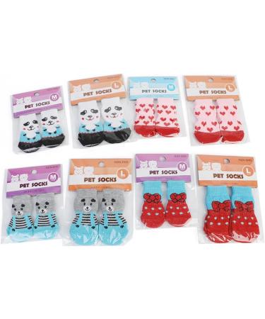 Heiqlay Anti-Slip Socks for Dogs & Cats | Paw Protection with Silicone Gel | 4-Piece Set for Indoor Traction - Buy Online on GoSupps.com