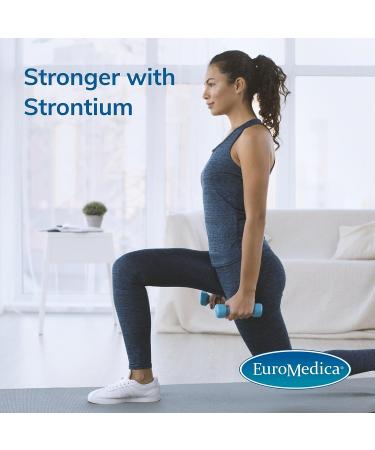 EuroMedica Strontium Capsules - Key Mineral for Bone Health - Supports Formation, Strength & Density - Non-GMO Vegan Kosher - 60ct - Buy Online on GoSupps.com