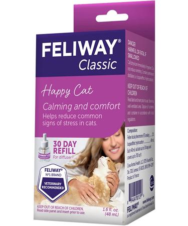 FELIWAY Classic Calming Diffuser Refill - Natural Cat Stress Relief - Buy Online on GoSupps.com
