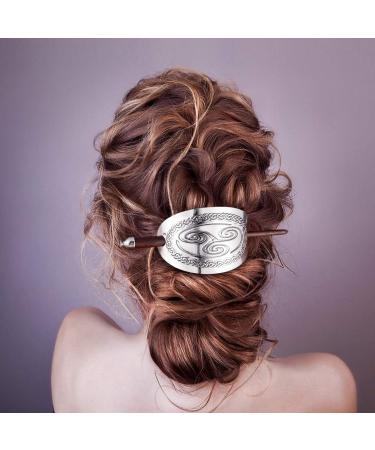 Vintage Viking Hair Clips Hairpins Metal Hair Slide Clip with Stick - Buy Online on GoSupps.com