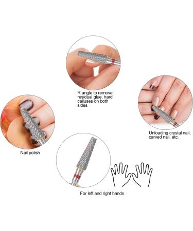 Nail Drill Bits Set Tungsten Steel Nail Drill Bit Cone Shape Drill Bits for Nails Drill Bits Nail Compatiable Manicure Nail Polish Removal - Buy Online on GoSupps.com