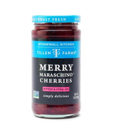 Tillen Farms Merry Maraschino Cherries, 13.5 oz (Pack of 6)