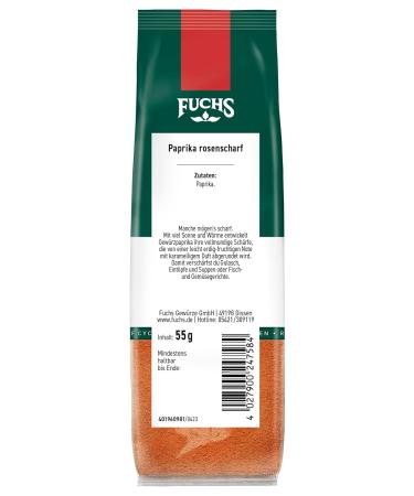 Fuchs Gew rze Paprika Rose Hot - 55g Recyclable Refill Bag | Buy Internationally - Buy Online on GoSupps.com