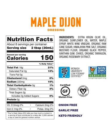 Fody Foods Vegan Salad Dressing Pack | Low FODMAP Certified | Gut Friendly | IBS Friendly Kitchen Staple | Gluten Free Lactose Free Non GMO | 4 Bottles 8oz - Buy Online on GoSupps.com