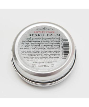 Captain Fawcett's Private Stock Beard Balm 60ml - Premium Grooming for International Shipping - Buy Online on GoSupps.com