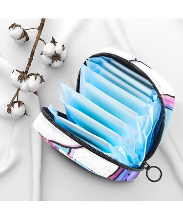 Menstruation Pad Bag with Zipper | Cute Unicorn & Rose Designs | Women s Napkin & Tampon Collecting Bags - Buy Online on GoSupps.com