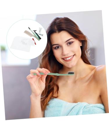 Minkissy Travel Culture Bag - Hotel Hygiene Kit with Travel Toothbrush & Cleaning Set for Guests | Convenient & Essential - Buy Online on GoSupps.com