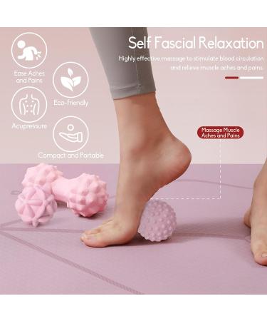 Buy Megavow 3 Massage Ball Set - Fascia & Trigger Point Massage Balls for Back Feet Hands & Neck - Pink International Shipping Available - Buy Online on GoSupps.com