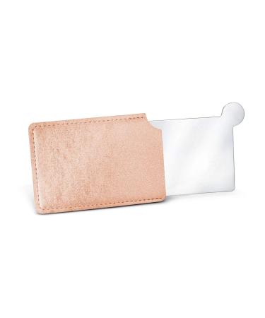 R mer Wellness gift items: pocket mirror in the protective case with a practical handle Stainless steel credit card format suitable for wallet or cell phone cover Dimensions: approx. 9.8 x 6.7 x 0.3 cm ros