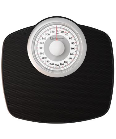 Adamson A25W Scales for Body Weight - Up to 400 LB - New 2023 - Anti-Skid Rubber Surface Extra Large Numbers - High Precision Bathroom Scale Analog - Durable with 20-Year Warranty