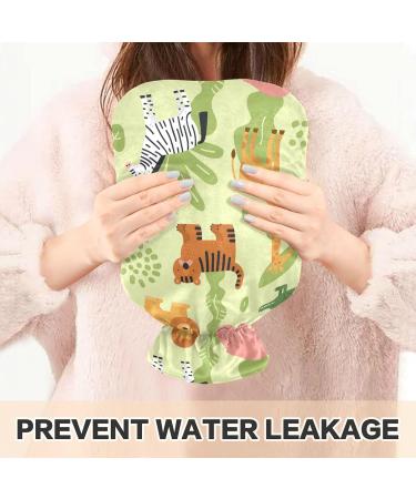 Buy Naanle Jungle Animals Tiger Hot Water Bottle - 2L Transparent Heat Therapy for Pain Relief | Ideal for Bed & Hand/Foot Comfort - Buy Online on GoSupps.com