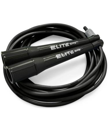EliteSRS, Boxer 3.0 Boxing Jump Rope for Fitness and Cardio Training - Professionally Designed Workout Jump Ropes with Tangle Free 5MM PVC Jump Rope Cord Black