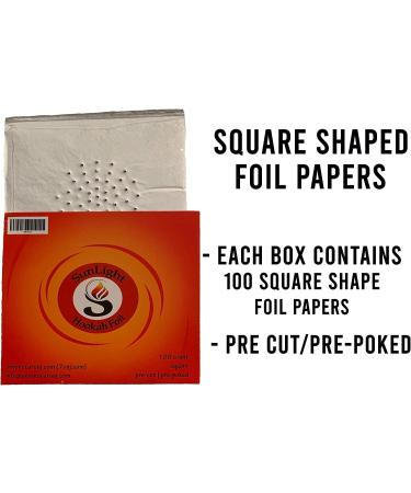 Aluminum Foil Square (Regular) - 100 Count - Buy Online on GoSupps.com
