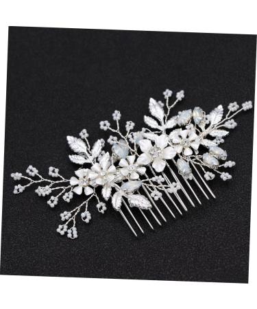 POPETPOP Bridal Hair Comb Wedding Hair Accessories Pearl Hair Accessories Rhinestone Headpiece Rhinestone Hair Comb Crystal Hair Comb Rhinestones Headgear Grab The Drill Bridesmaid - Buy Online on GoSupps.com