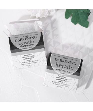 Hair Darkening Shampoo Bar Soap | Repairing Shampoo Soap for Fine & White Hair - Hair Cleaning Supplies Soap with Gentle Ingredients for Jingan - Buy Online on GoSupps.com