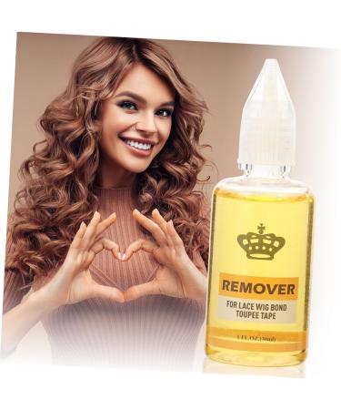 minkissy 2 Hair Extension Glue Remover 30ml Toupee Remover Extension Tape Remover Bonding Glue Remover Lace Glue Remover Adhesive Remover Hair Remover 30ml Glue Remover Plastic Wig Extend 8.50X3.00X3.00CM Yellow - Buy Online on GoSupps.com