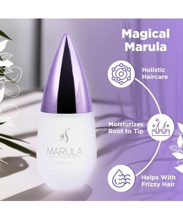 HerStyler Marula Oil Serum - Anti-Frizz Solution for Frizzy & Damaged Hair | Smoothing Shine Enhancer - 2 Fl. Oz - Buy Online on GoSupps.com