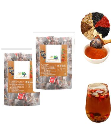 Kidney Tea Formula Ginseng Six Treasure Tea Ginseng Moist Tea for Men Traditional Healthy Kidney Cleansing Tea for Men & Women (2 bag)