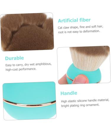MAGICLULU 1pc Cat Claw Loose Powder Brush Cosmetic Powder Brush Foundation Brush for Makeup Blush Applicator Concealer Brush Makeup Brush Accessories Liquid Artificial Fiber Travel 6.5x4.5cm Green - Buy Online on GoSupps.com
