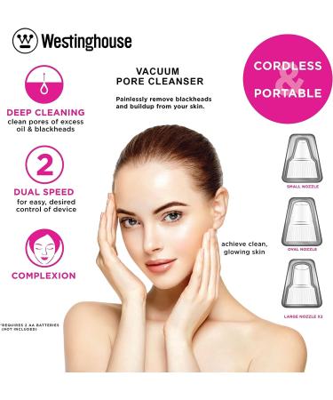 Westinghouse Blackhead Remover Pore Vacuum - Electronic Handheld Cleanser for Women - Buy Online on GoSupps.com