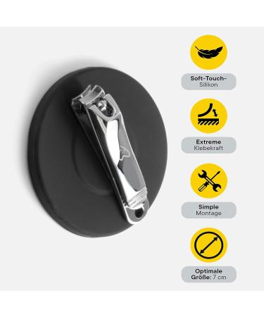 DELUXXOO High-Quality Magnetic Holder - Self-Adhesive Silicone Bathroom Organizer | No Drilling | Extra Strong Hold - Shop Now! - Buy Online on GoSupps.com