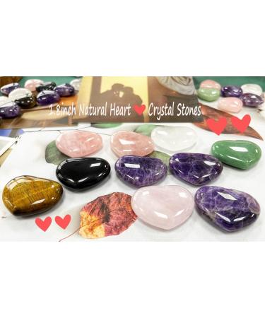 Xianvxi 1.8 Tiger Eye Healing Crystal Heart Stone | Reiki Gemstone for Love & Anxiety Relief | Perfect Valentine's Day Gift - Buy Online on GoSupps.com