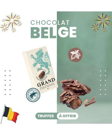 Truffles coated with Belgian chocolate leaves LARGE 100g truffles to offer chocolates to offer Authentic Belgian Chocolate of heritage - Buy Online on GoSupps.com