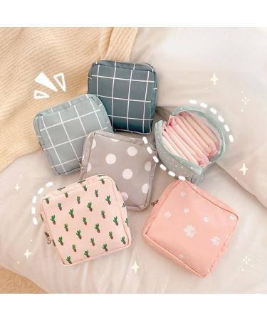 Mobeon Portable Womenizer Organizer - Large Capacity Tampon Bag (5.9x5.9in) - Cute Storage Pocket for Travel - Buy Internationally - Buy Online on GoSupps.com