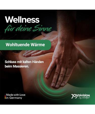 JoyDivision Warmup Massage Oil Mint 150 ml - Warming Massage Oil with Mint Fragrance & Taste | Heat Effect Massage Liquid for Relaxation - Buy Online on GoSupps.com