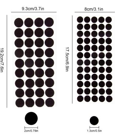 200+ Black Adhesive Felt Circles for Halloween DIY Projects - Professional Craft Finishing - 0.5 and 0.75 Inch - 200Pcs - Buy Online on GoSupps.com