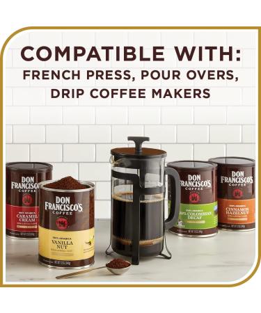 Don Francisco's Vanilla Nut Ground Coffee - 36 oz (3 x 12 oz Cans) - Pack of 3 - Buy Online on GoSupps.com