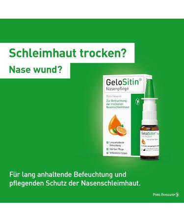 GeloSitin Nasal Care: Hydrating Nasal Oil Spray for Dry Nasal Mucosa - International Shipping Available - Buy Online on GoSupps.com