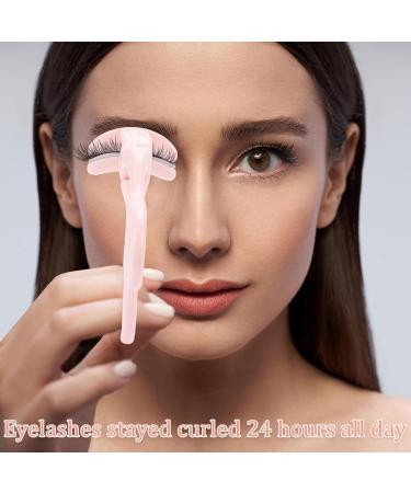 Eyelash Curlers Pink Lash Curler with 1 Pcs Extra Silicone Replacement Pads Quick Natural Curling Eyelash Curler Makeup Tool for Women and Girls 24 Hours Eyelash Curl - Buy Online on GoSupps.com